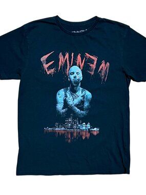 Eminem Horror Hip Hop Black Concert Merch Graphic T-Shirt, Men's Large